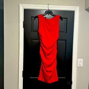 Nicole Miller hot pink cocktail dress